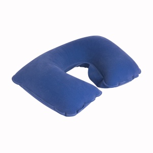 ON Flocked PVC inflatable travel pillow with case