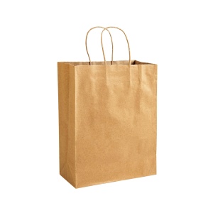 ON Hârtie 100% reciclată 100 gr/m2, sacoșă de cumpărături cu guesset