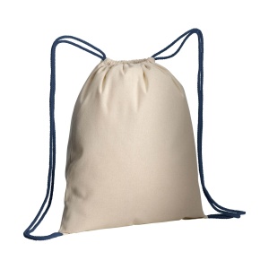 ON Natural cotton drawstring backpack with colored corners - Img 3