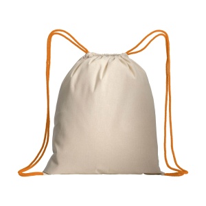 ON Natural cotton drawstring backpack with colored corners - Img 9