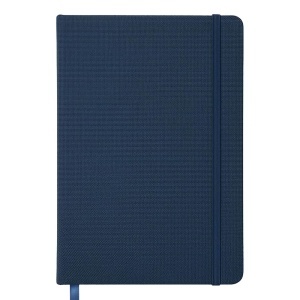 ON Notebook with hard cover in R-PET. Elastic closure band and satin ribbon bookmark - Img 2