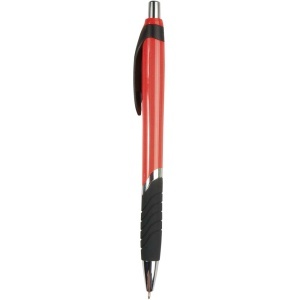 ON Plastic snap pen with coloured barrel, rubberised grip and chromed details - Img 8