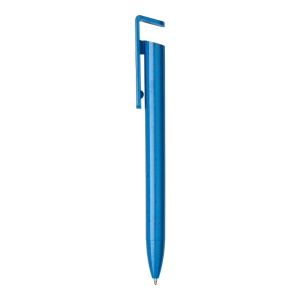 ON PP and wheat straw twist pen with mobile phone stand - Img 1