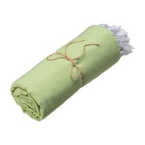 ON Prosop de plajă din bumbac reciclat 150 g/m2. Efect melanj și franjuri - Img 1