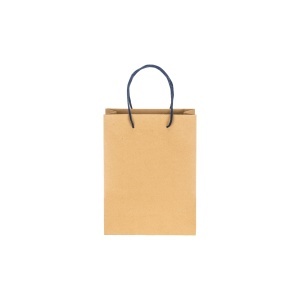 ON Pungă din hârtie reciclată naturală de 150 g/m2 cu clin și mânere scurte colorate - Img 9