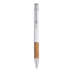 ON Rubberized alluminium snap pen, cork grip and chrome-plated details - Img 5