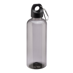 ON Sticlă transparentă din PET reciclat 580 ml. Capac de plastic cu carabină. - Img 7