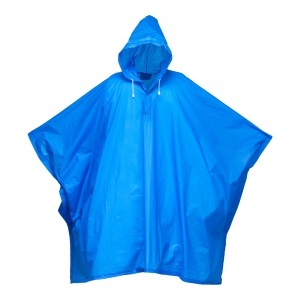 ON Water-resistant PVC (400 g) poncho, supplied in a bag. One size