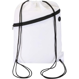 Oriole RPET drawstring bag with zipped front pocket 5L - Img 10