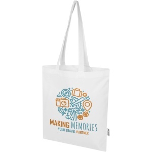 PF™ Madras Blend 140 g/m² GRS recycled cotton tote bag 7L - Img 8