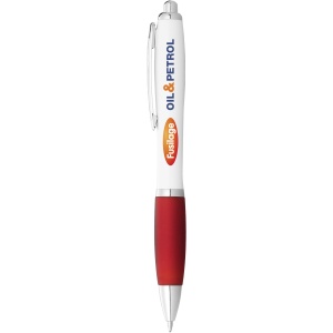 PF™ Nash ballpoint pen with white barrel and coloured grip (black ink) - Img 25