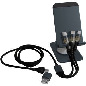 PF™ SCX.design O32 foldable phone stand with 3-in-1 charging cable