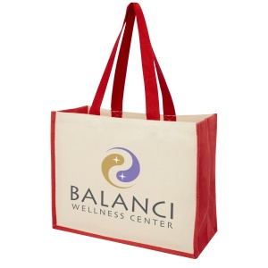 PF™ Varai geantă tote de cumpărături din pânză și iută 320 g/m² 23L - Img 16