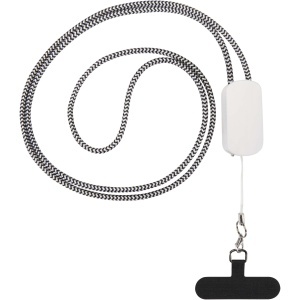PF Anser recycled plastic smartphone lanyard with 27W 5-in-1 built-in cable