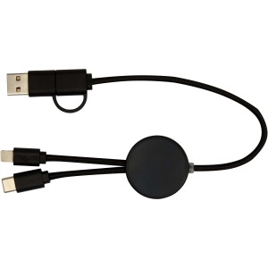 PF Cablu Citala 5-în-1 din plastic reciclat, 30 cm, cu sincronizare de date și încărcare rapidă de 27W