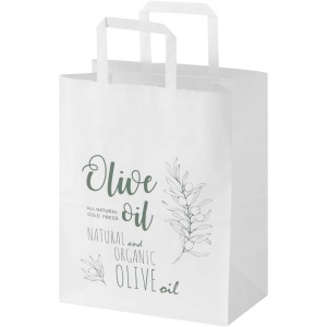 PF Kraft 80 g/m2 paper bag with flat handles - 25 x 15 x 32 cm