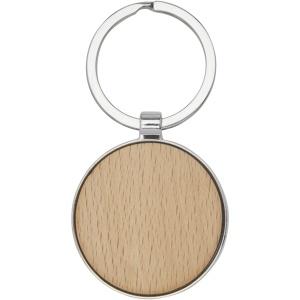 PF Moreno beech wood round keychain