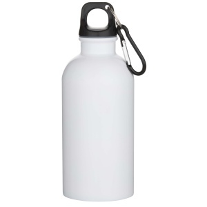 PF Oregon 400 ml sublimation RCS recycled single wall stainless steel water bottle with carabiner