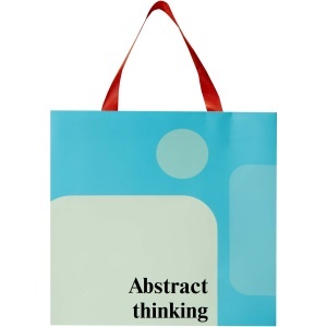 PF Smartfold 230 g/m2 paper bag with ribbon handles and matt lamination - 31 x 12 x 31 cm - Img 7