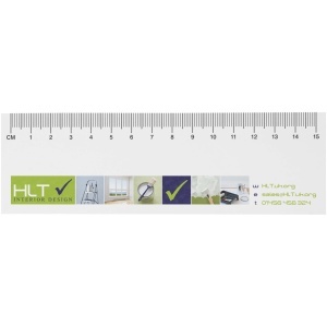 PF Sticky-MateÂ® recycled sticky notes with printed 15 cm ruler
