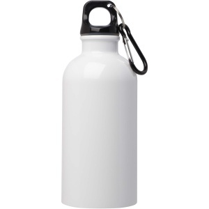 PF Sticlă de apă Oregon 400 ml din oțel inoxidabil cu perete simplu, certificată RCS, cu carabină