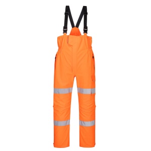PW Pantaloni Hi-Vis cu Bretele Extreme Rain