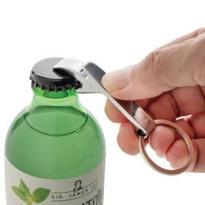 RCS recycled zinc alloy bottle opener keychain - Img 3
