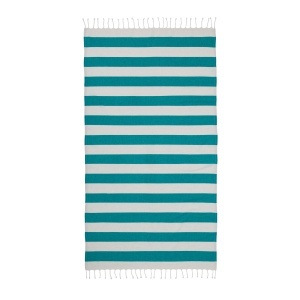 Recycled cotton fringed beach towel, size 90x170 cm - Img 8