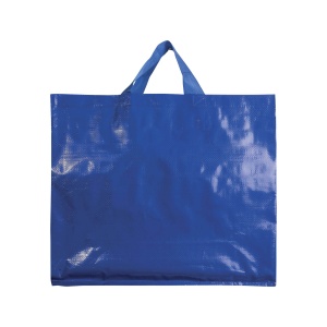 Recycled laminated 120 g/m2 PP shopping bag with gusset and short  handles - Img 2