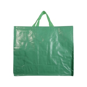 Recycled laminated 120 g/m2 PP shopping bag with gusset and short  handles - Img 12