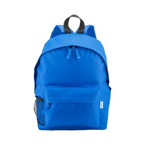 Recycled polyester R-PET backpack with exterior zippered pocket - Img 2