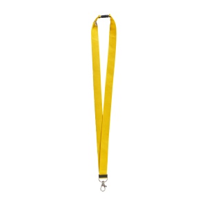 Recycled polyester R-PET lanyard with carabiner and safety hook - Img 5