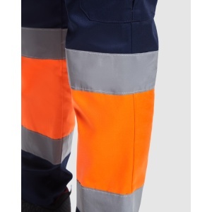RO PANTALONI DE VARĂ CU VIZIBILITATE RIDICATĂ NAOS - 80% poliester / 20% bumbac, serj de 200 g/m². - Img 7