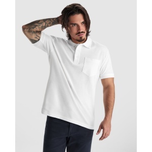 RO TRICOU POLO CENTAURO PREMIUM - 60% bumbac / 40% poliester, punct pique. Colorat: 190g/m². Alb: 220g/m² .Culoarea gri melanj 58: 85% bumbac / 15% vâscoză. - Img 8