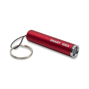 Royal™ LUMIRING keychain flashlight with illuminated logo, black - Img 1