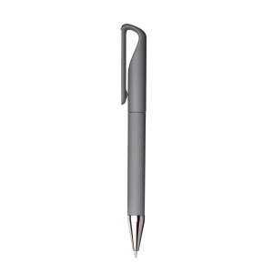 Rubberized plastic twist pen. Clip suitable for tone-on-tone laser printing - Img 3