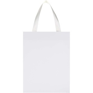 Smartfold 230 g/m2 paper bag with ribbon handles and gloss lamination - 24 x 10 x 32 cm - Img 5
