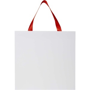 Smartfold 230 g/m2 paper bag with ribbon handles and gloss lamination - 31 x 12 x 31 cm - Img 7
