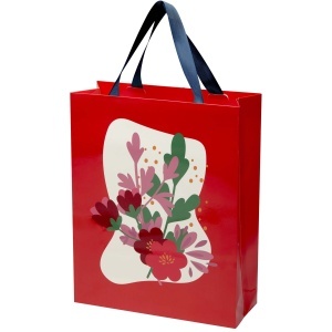 Smartfold 230 g/m2 paper bag with ribbon handles and matt lamination - 31 x 12 x 39 cm - Img 4
