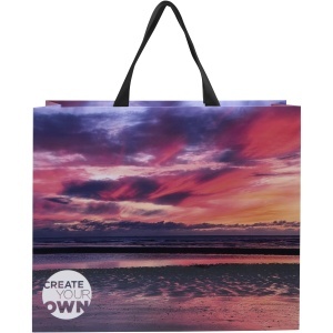 Smartfold 230 g/m2 paper bag with ribbon handles and matt lamination - 42 x 12 x 35 cm - Img 11