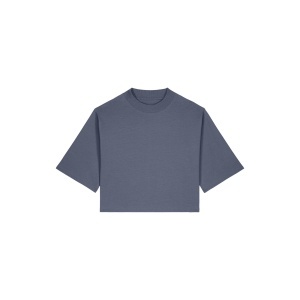 ST/ST Stella Raya - The women's cropped t-shirt in recycled cotton - Relaxed Fit | Women 200 g/m² - Img 5