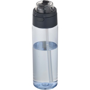 Sticlă de apă Theron RCS din plastic reciclat, 700 ml, cu capac cu funcție dublă și pai rabatabil - Img 1