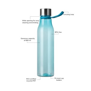 Sticlă de apă VINGA Lean RCS RPET 800 ml - Img 6