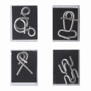TOP™ Puzzle metalic complicat CLEVER, de 4 ori asortat, pret pe bucata