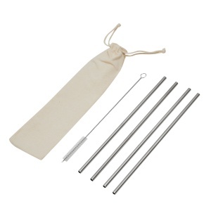 TOP DRINK FRIENDLY - Kit cu paie din oțel inoxidabil