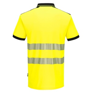 Tricou polo confortabil din bumbac 3 Hi-Vis, mărime M/M - Img 4