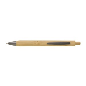 TRILO triangular ballpoint pen - bamboo and metal - Img 3