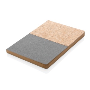 XD™ A5 cork & kraft notebook