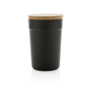 XD™ GRS certified recycled PP mug with bamboo lid