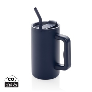 XD™ Cube RCS certified recycled steel mug 800ml